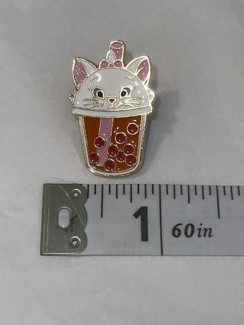 Cat Boba Drink Pin Brooch